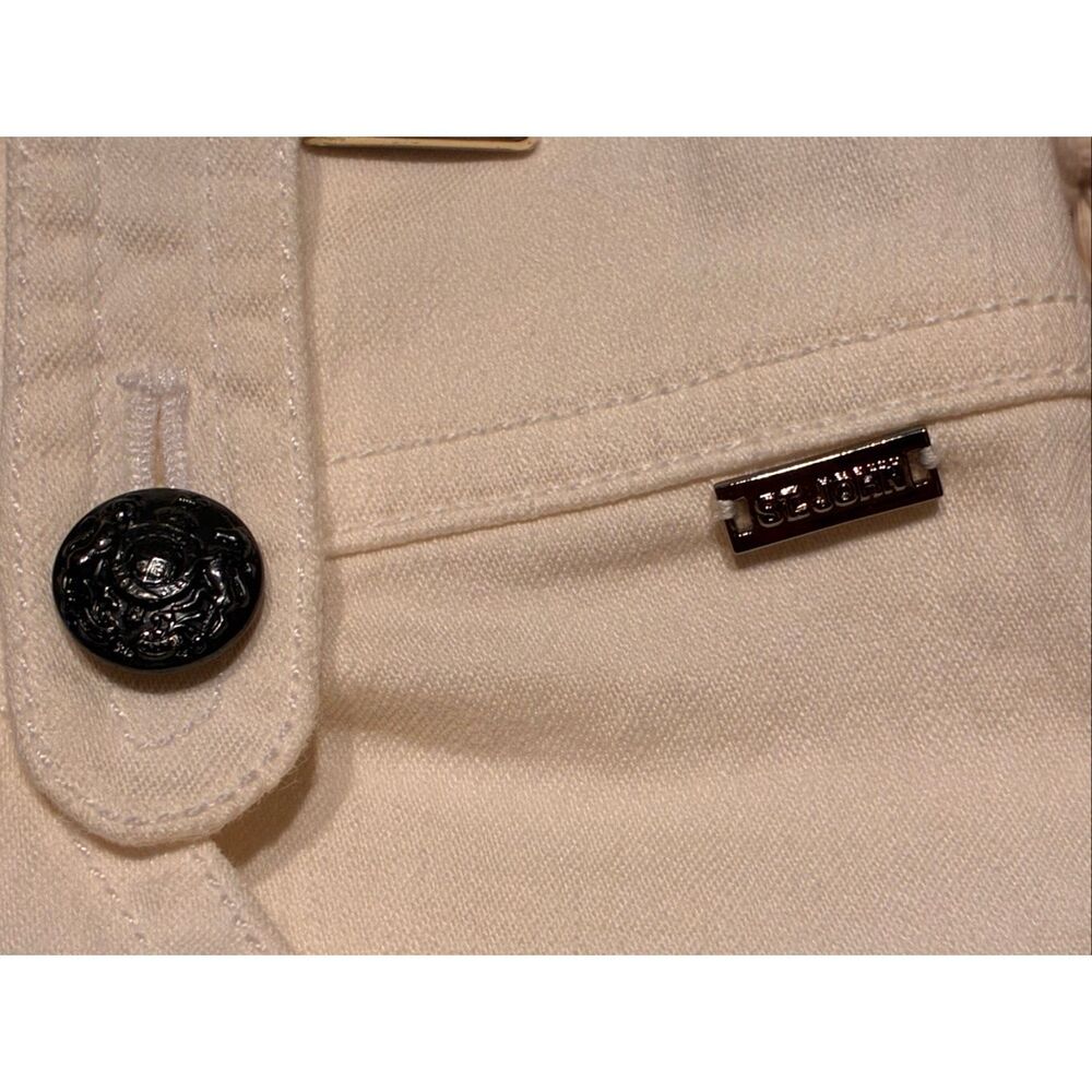 St. John St.John Ivory Off White Cargo Jeans Pants Slacks Size 10 - Picture 7 of 10